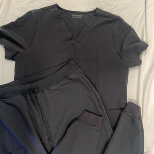 Pewter Mandala Scrub Set